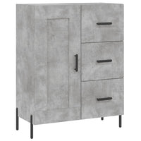 Credenza Grigio Cemento 69,5x34x180 cm in Legno Multistrato 3200013