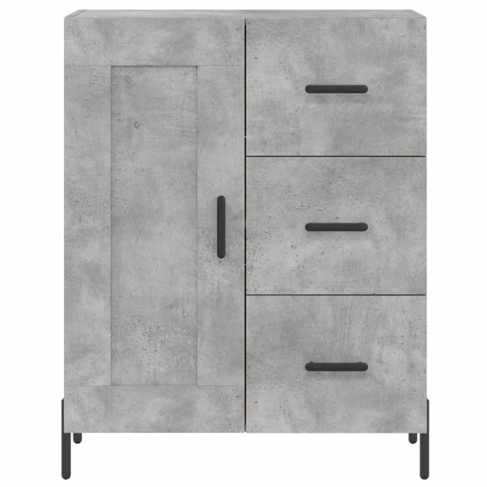 Credenza Grigio Cemento 69,5x34x180 cm in Legno Multistrato 3200013