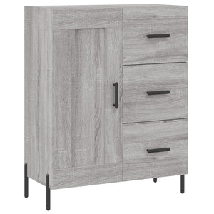 Credenza Grigio Sonoma 69,5x34x180 cm in Legno Multistrato 3200015