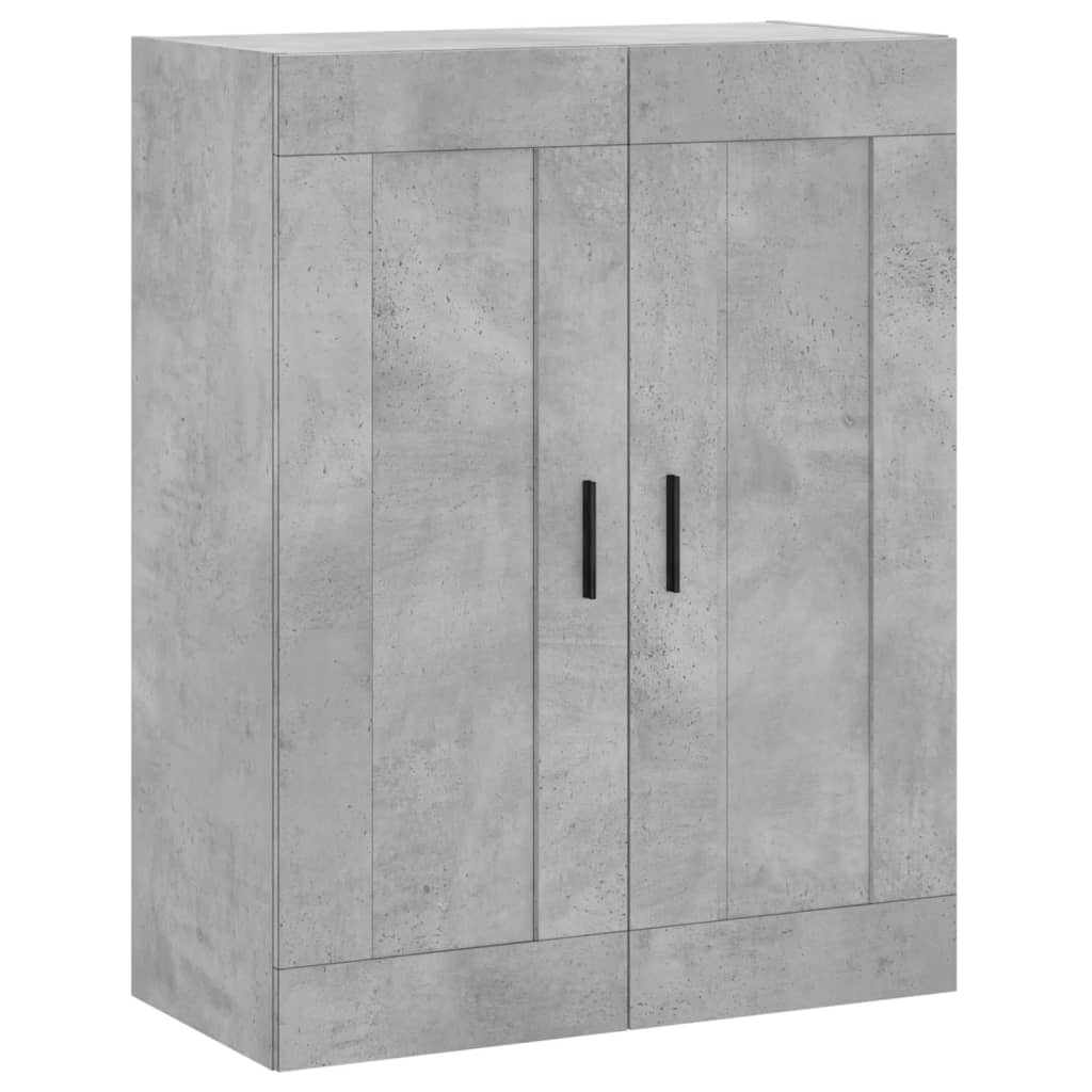 Credenza Grigio Cemento 69,5x34x180 cm in Legno Multistrato 3200021