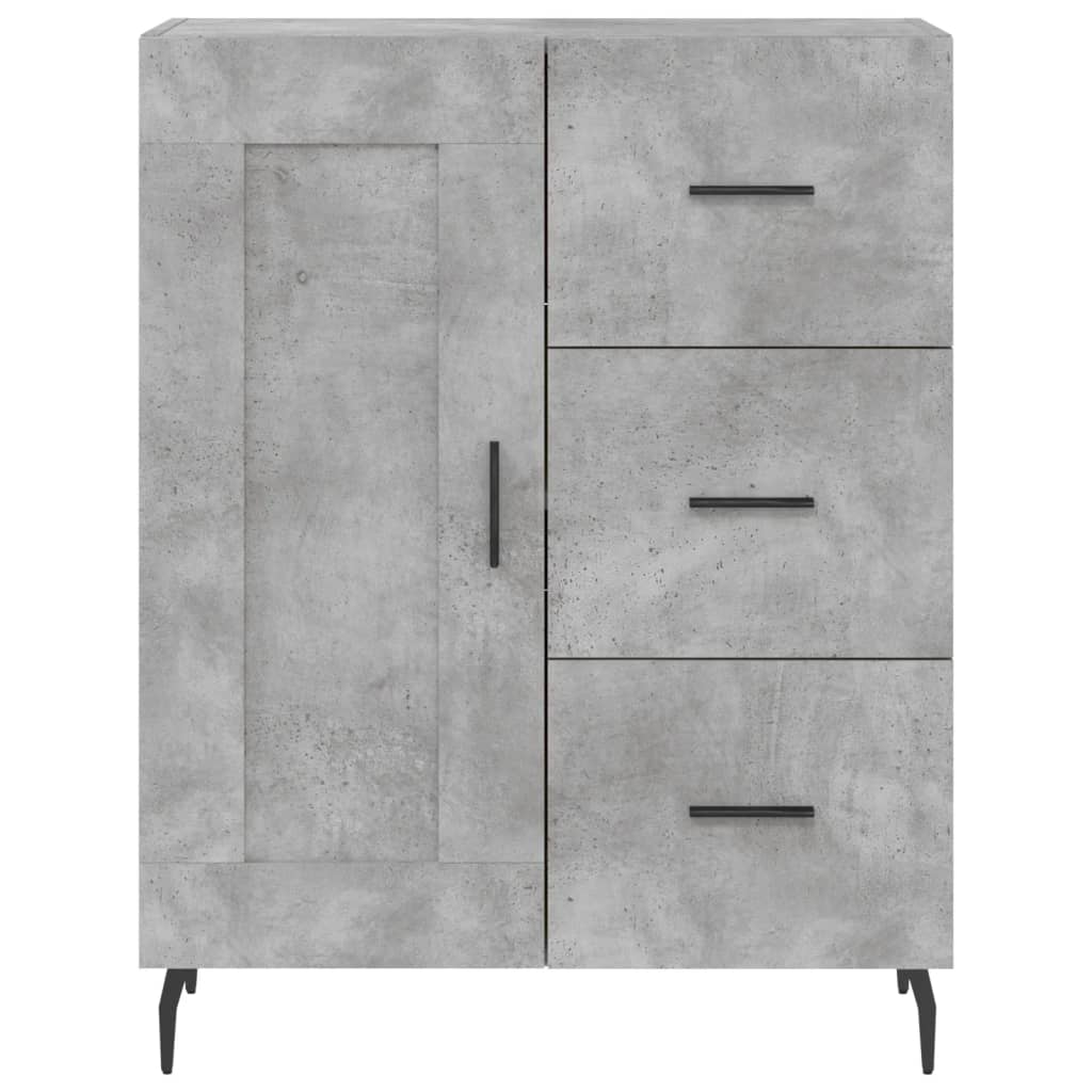 Credenza Grigio Cemento 69,5x34x180 cm in Legno Multistrato 3200021