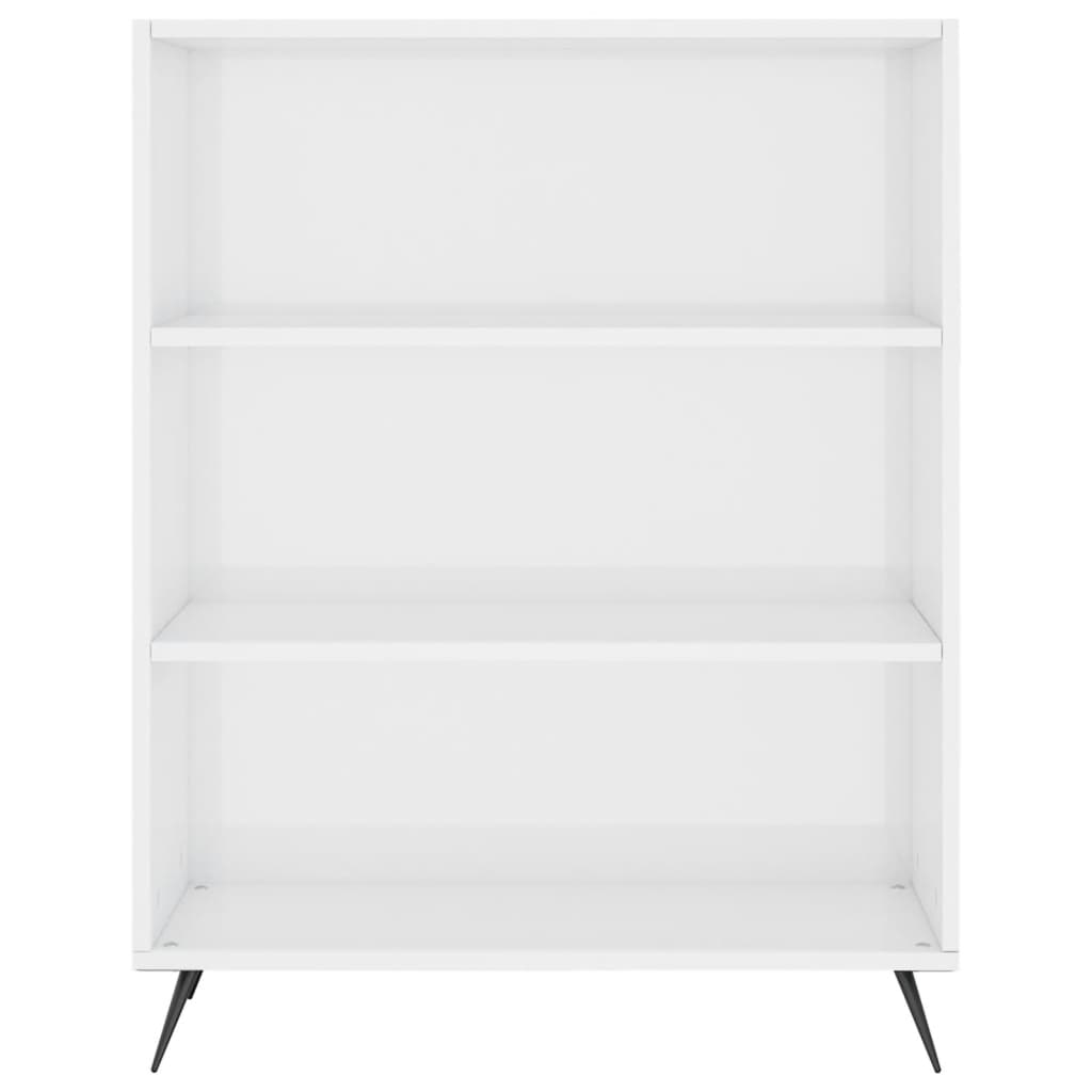 Credenza Bianco Lucido 69,5x34x180 cm in Legno Multistrato 3200043