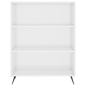 Credenza Bianco Lucido 69,5x34x180 cm in Legno Multistrato 3200043