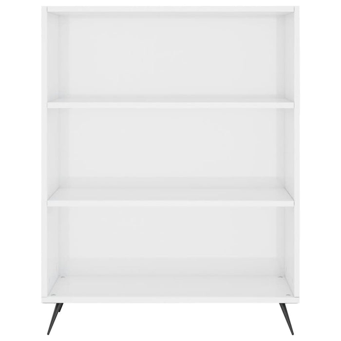 Credenza Bianco Lucido 69,5x34x180 cm in Legno Multistrato 3200043