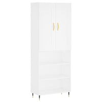 Credenza Bianca 69,5x34x180 cm in Legno Multistrato 3200049