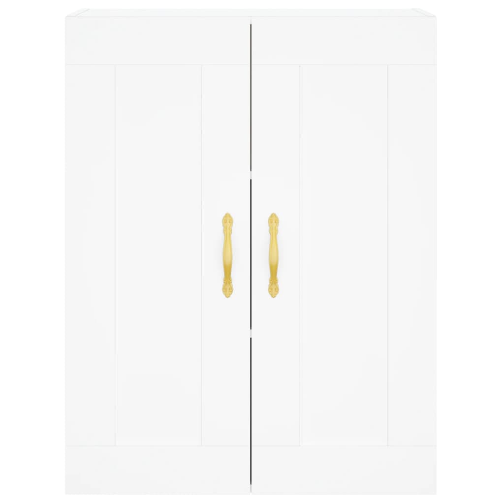 Credenza Bianca 69,5x34x180 cm in Legno Multistrato 3200049