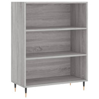 Credenza Grigio Sonoma 69,5x34x180 cm in Legno Multistrato 3200055