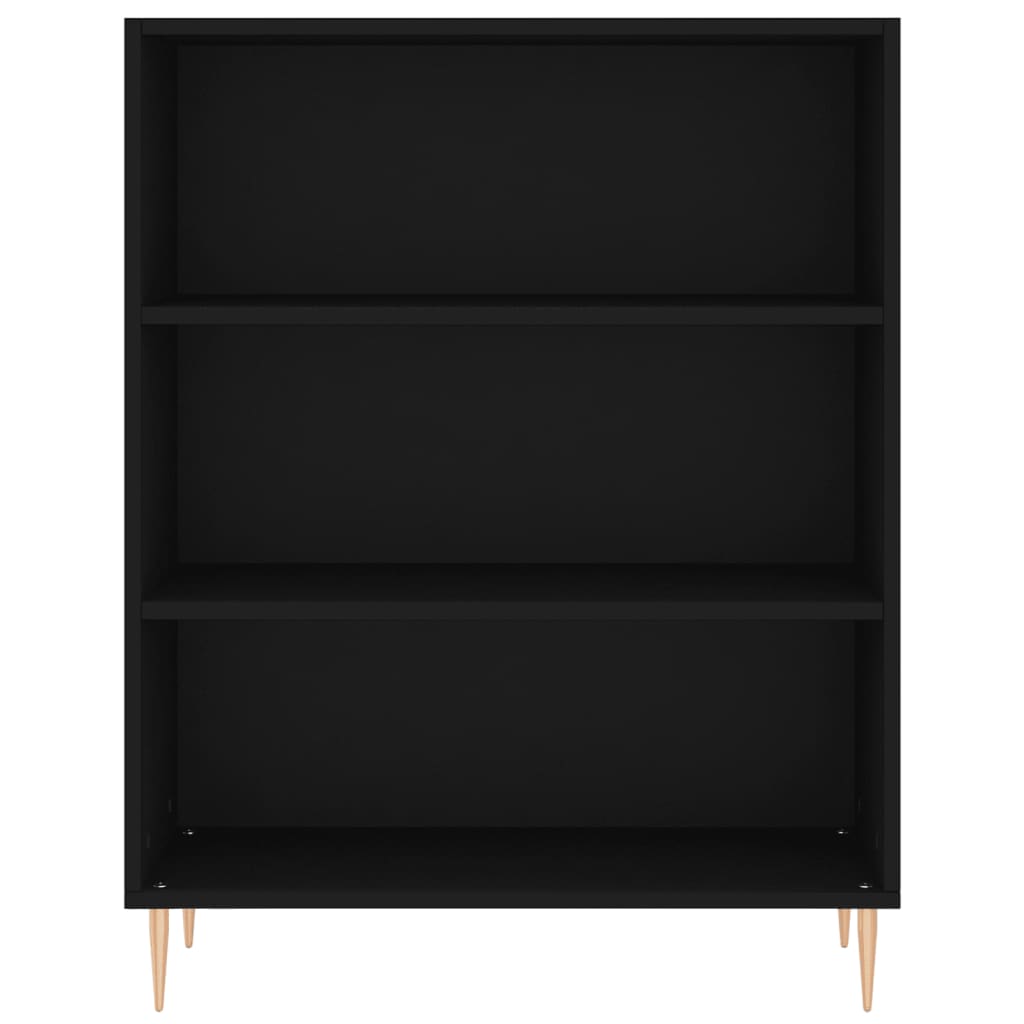 Credenza Nera 69,5x34x180 cm in Legno Multistrato 3200058