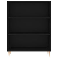 Credenza Nera 69,5x34x180 cm in Legno Multistrato 3200058