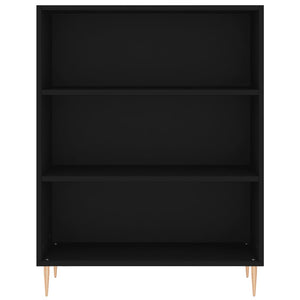 Credenza Nera 69,5x34x180 cm in Legno Multistrato 3200058