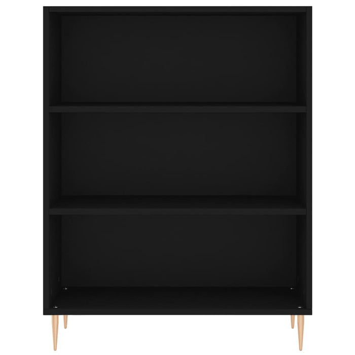 Credenza Nera 69,5x34x180 cm in Legno Multistrato 3200058