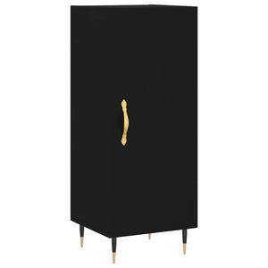 Credenza Nera 34,5x34x180 cm in Legno Multistrato 3200114