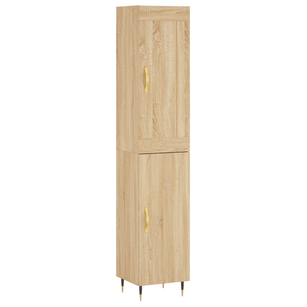 Credenza Rovere Sonoma 34,5x34x180 cm in Legno Multistrato 3200116