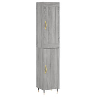 Credenza Grigio Sonoma 34,5x34x180 cm in Legno Multistratocod mxl 131504