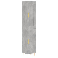 Credenza Grigio Cemento 34,5x34x180 cm in Legno Multistratocod mxl 125981