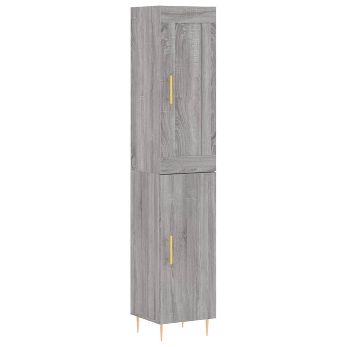 Credenza Grigio Sonoma 34,5x34x180 cm in Legno Multistrato 3200127