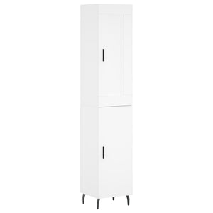 Credenza Bianca 34,5x34x180 cm in Legno Multistrato 3200145