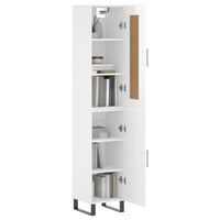 Credenza 34,5x34x180 cm in Legno Multistrato Bianco Lucido 3200155