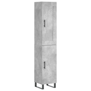 Credenza Grigio Cemento 34,5x34x180 cm in Legno Multistrato 3200157