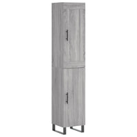 Credenza Grigio Sonoma 34,5x34x180 cm in Legno Multistratocod mxl 125797