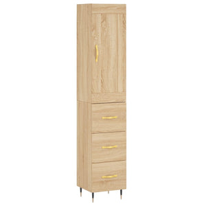 Credenza Rovere Sonoma 34,5x34x180 cm in Legno Multistrato 3200180