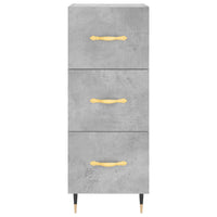 Credenza Grigio Cemento 34,5x34x180 cm in Legno Multistrato 3200181