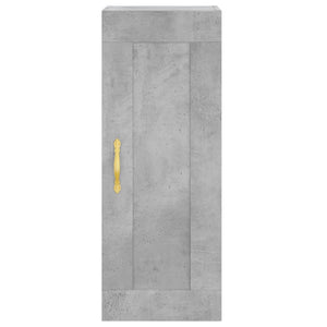 Credenza Grigio Cemento 34,5x34x180 cm in Legno Multistrato 3200181