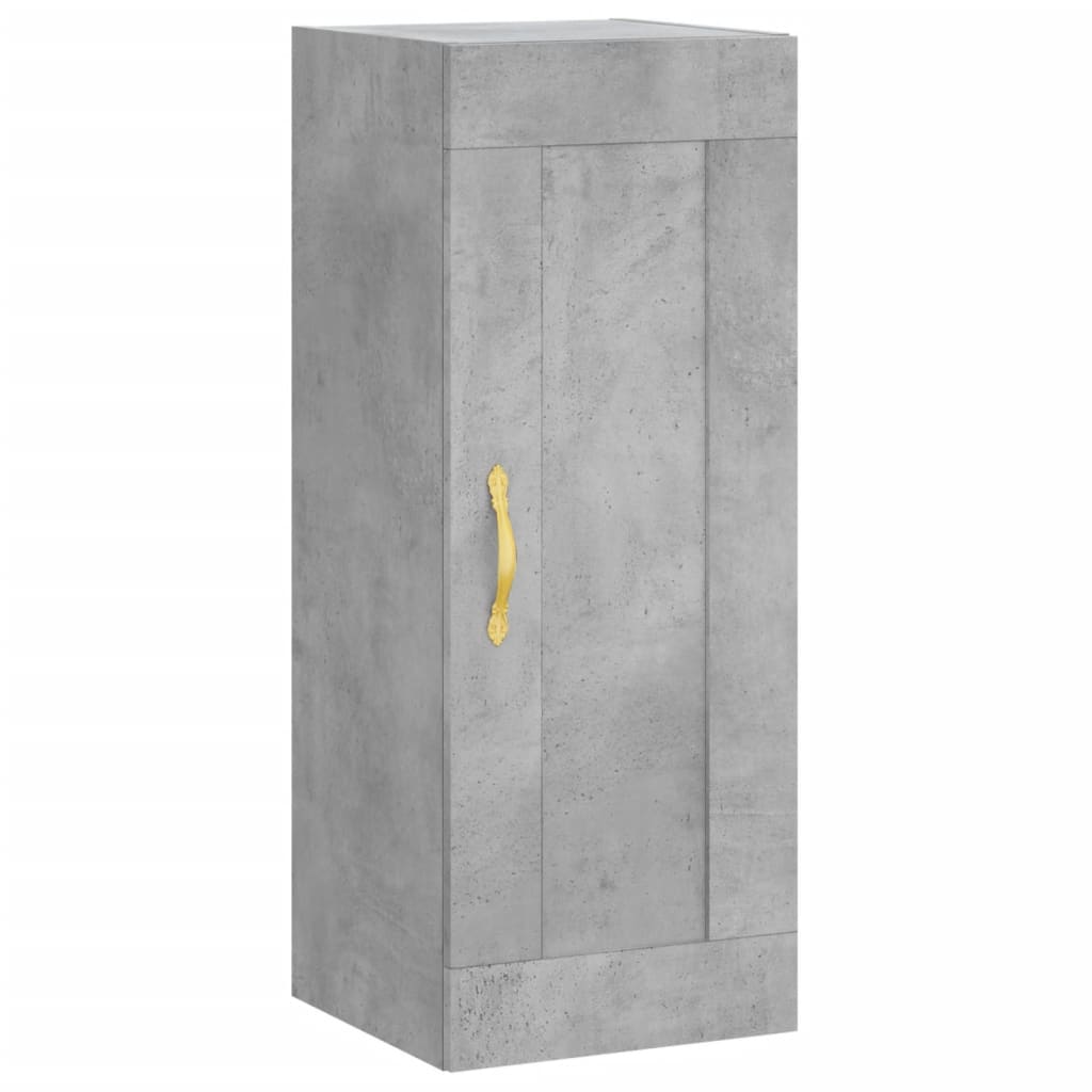 Credenza Grigio Cemento 34,5x34x180 cm in Legno Multistrato 3200181