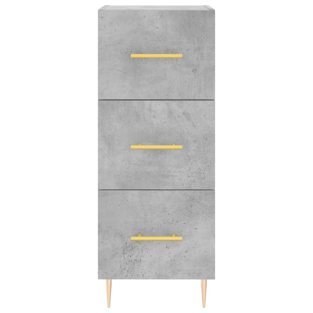 Credenza Grigio Cemento 34,5x34x180 cm in Legno Multistrato 3200189