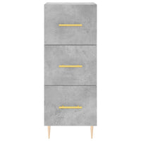 Credenza Grigio Cemento 34,5x34x180 cm in Legno Multistrato 3200189