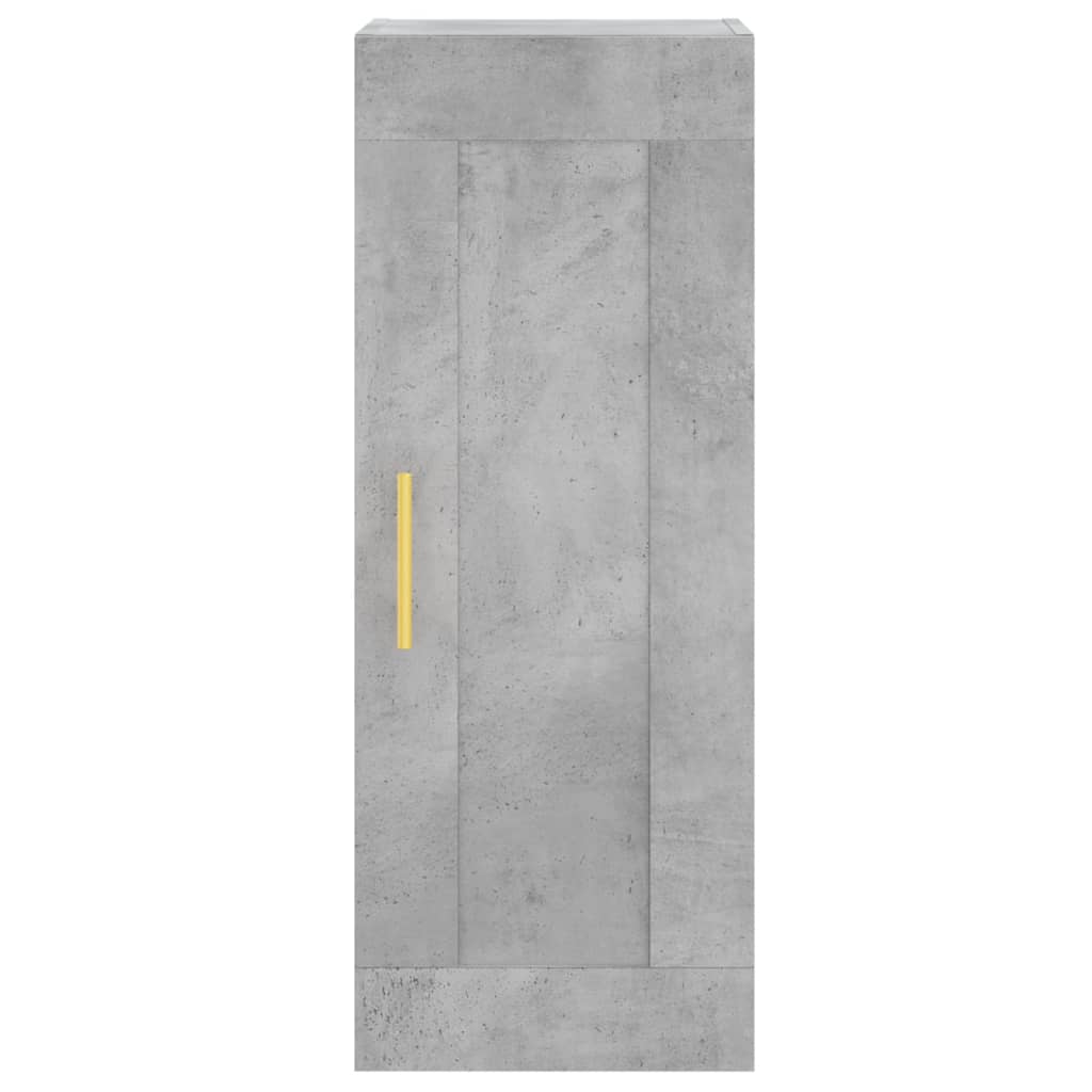 Credenza Grigio Cemento 34,5x34x180 cm in Legno Multistrato 3200189