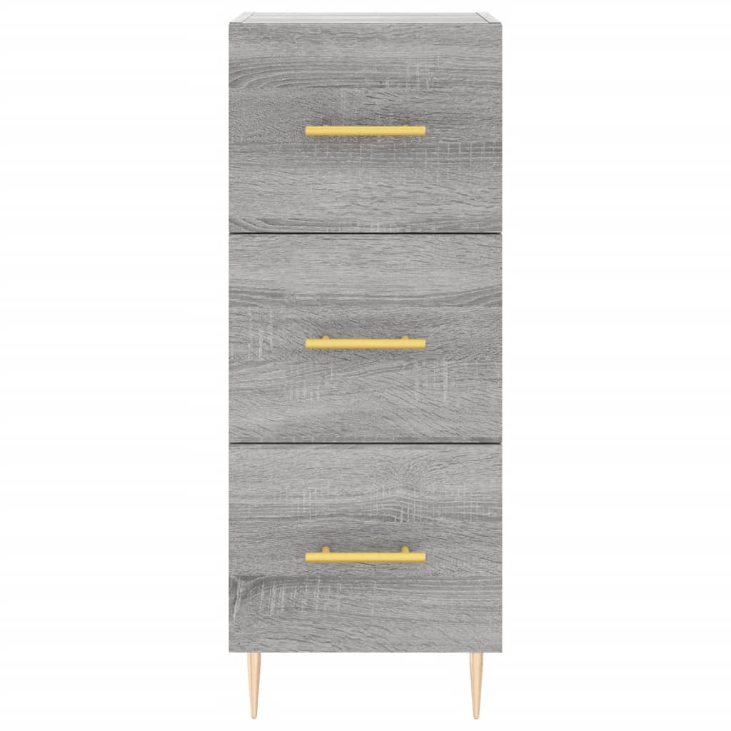 Credenza Grigio Sonoma 34,5x34x180 cm in Legno Multistrato 3200191