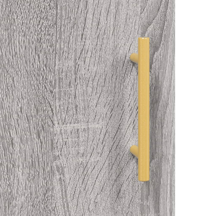 Credenza Grigio Sonoma 34,5x34x180 cm in Legno Multistrato 3200191