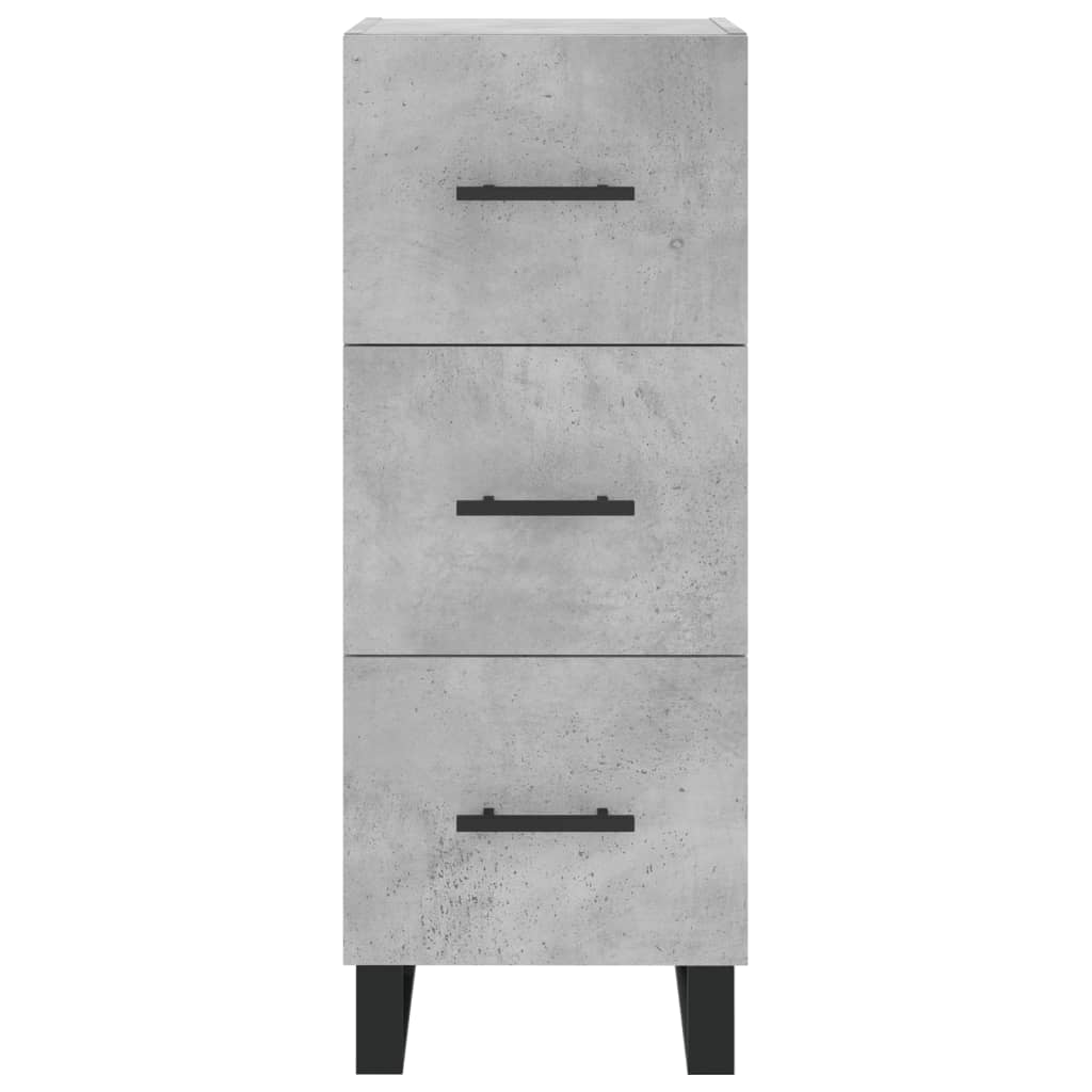 Credenza Grigio Cemento 34,5x34x180 cm in Legno Multistrato 3200221