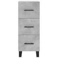 Credenza Grigio Cemento 34,5x34x180 cm in Legno Multistrato 3200221