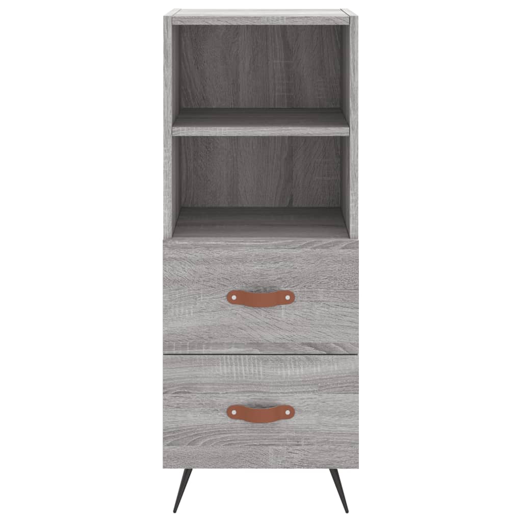 Credenza Grigio Sonoma 34,5x34x180 cm in Legno Multistrato 3200239