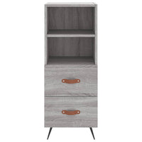 Credenza Grigio Sonoma 34,5x34x180 cm in Legno Multistrato 3200239