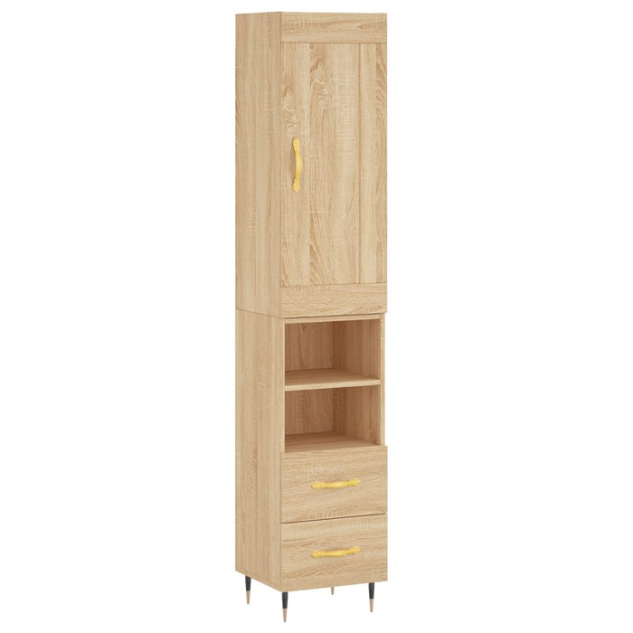 Credenza Rovere Sonoma 34,5x34x180 cm in Legno Multistrato 3200244