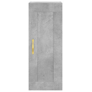 Credenza Grigio Cemento 34,5x34x180 cm in Legno Multistrato 3200245