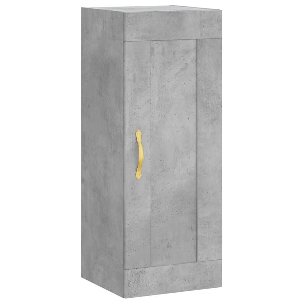 Credenza Grigio Cemento 34,5x34x180 cm in Legno Multistrato 3200245