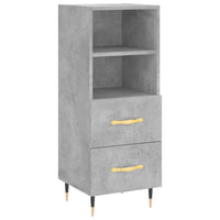 Credenza Grigio Cemento 34,5x34x180 cm in Legno Multistrato 3200245