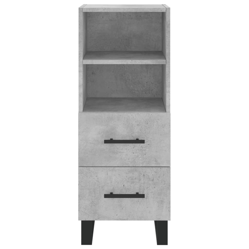 Credenza Grigio Cemento 34,5x34x180 cm in Legno Multistrato 3200285