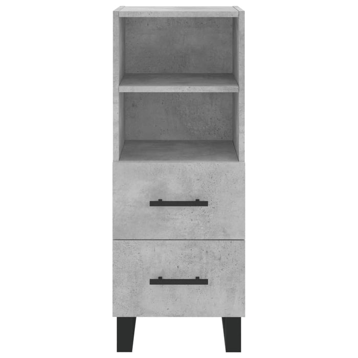 Credenza Grigio Cemento 34,5x34x180 cm in Legno Multistrato 3200285