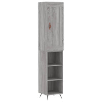 Credenza Grigio Sonoma 34,5x34x180 cm in Legno Multistrato 3200303