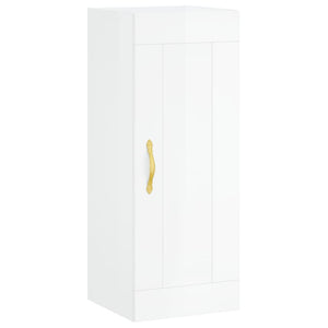 Credenza 34,5x34x180 cm in Legno Multistrato Bianco Lucido 3200307