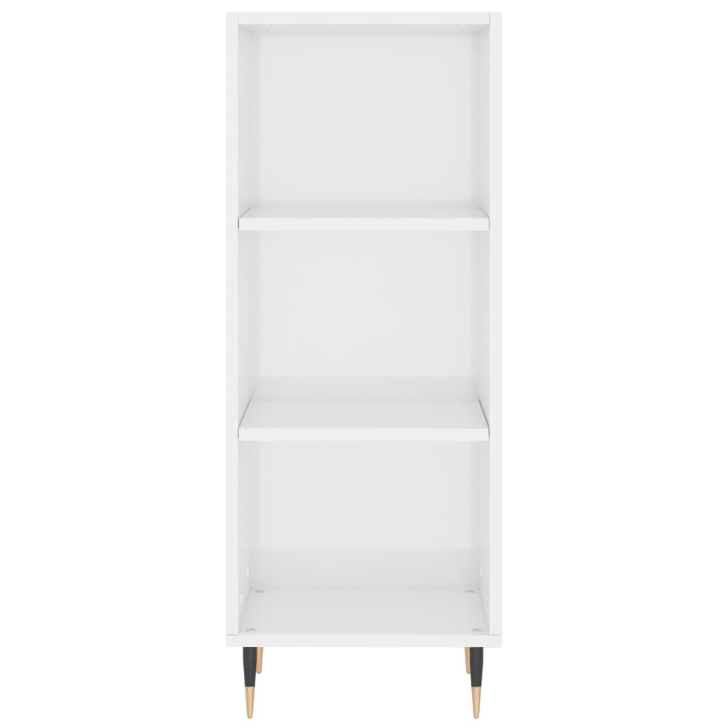 Credenza 34,5x34x180 cm in Legno Multistrato Bianco Lucido 3200307