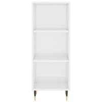 Credenza 34,5x34x180 cm in Legno Multistrato Bianco Lucido 3200307