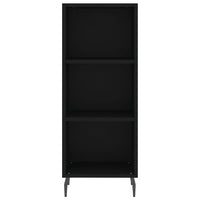 Credenza Nera 34,5x34x180 cm in Legno Multistrato 3200338