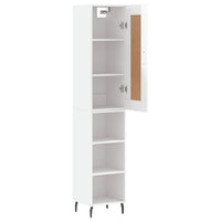 Credenza 34,5x34x180 cm in Legno Multistrato Bianco Lucido 3200339