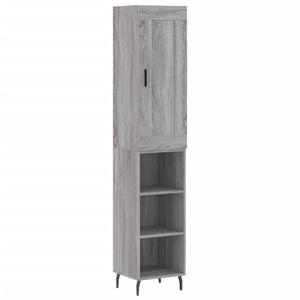 Credenza Grigio Sonoma 34,5x34x180 cm in Legno Multistrato 3200343